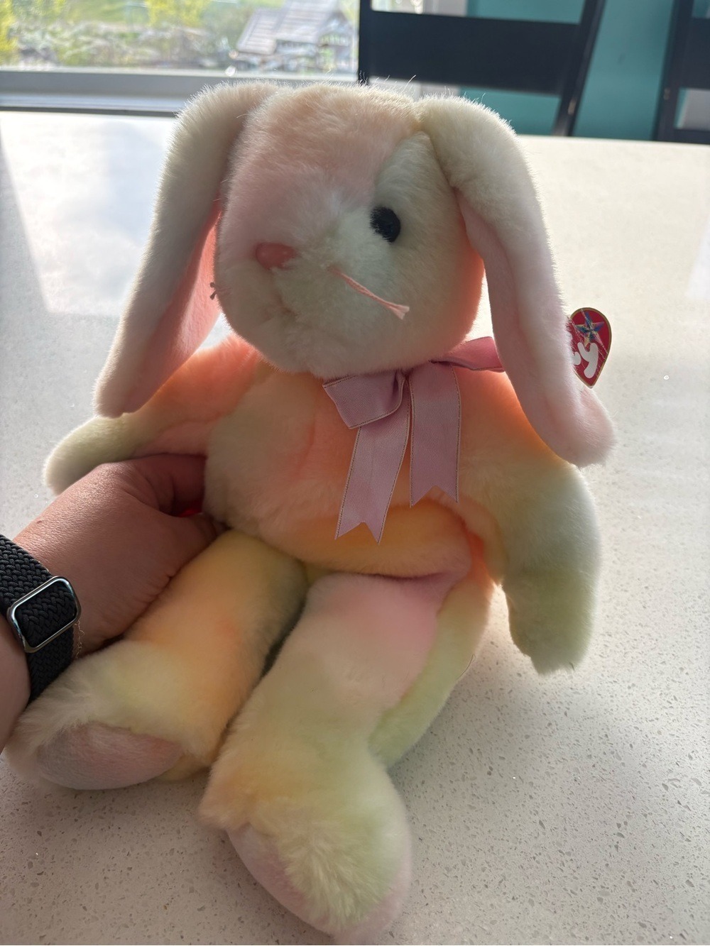 Ty Beanie Buddy Hippie the Bunny plush toy